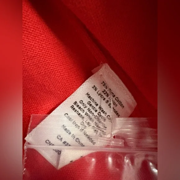 Talbots Vibrant Red Pima Cotton Cardigan✨ - Picture 7 of 8